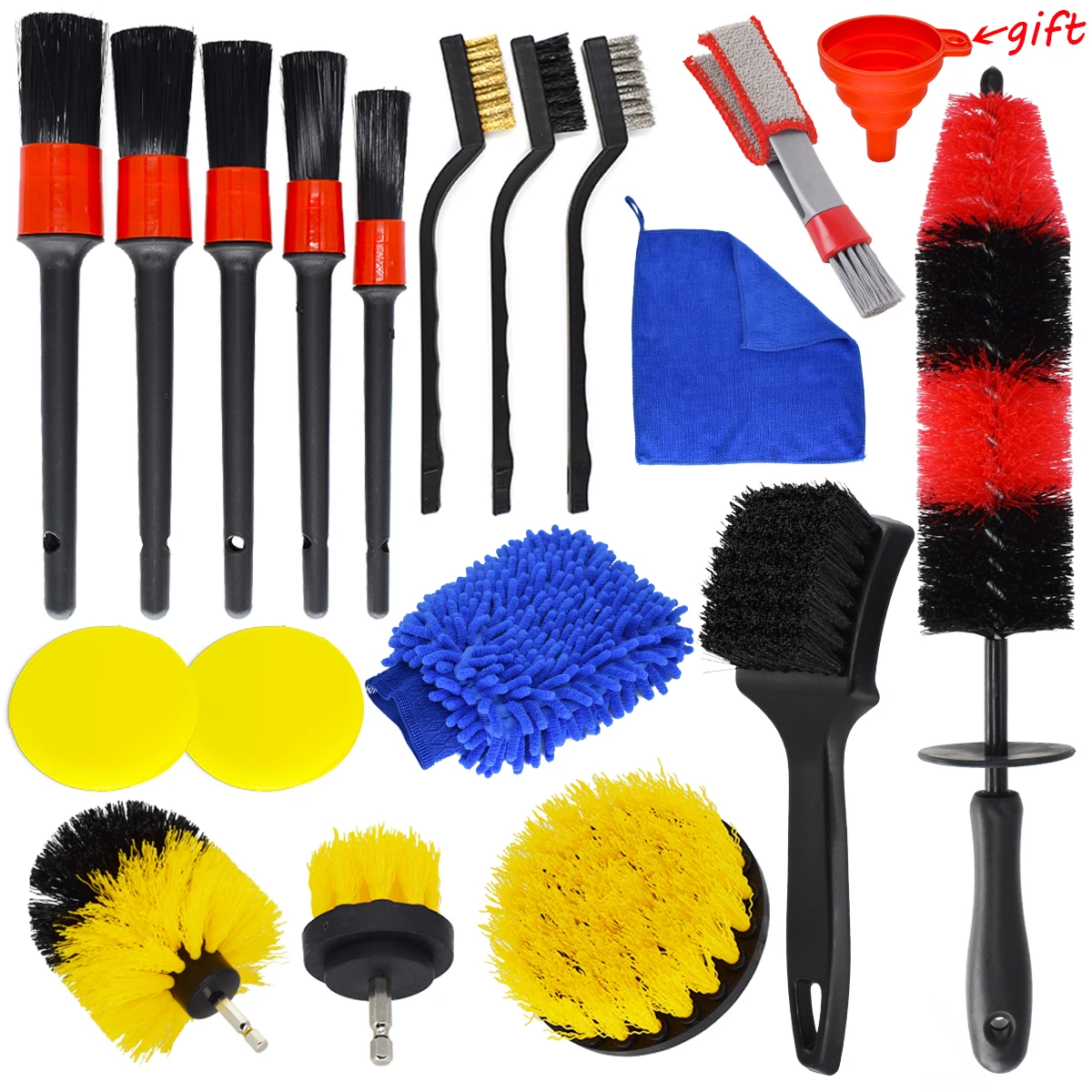 Car Detailing Brush Drill Brushes Tool For Car Tire Rim Cleaning Detail Brush Set Auto Interior Exterior Cleaning Washing Tools
Car Detailing Brush Drill Brushes Tool For Car Tire Rim Cleaning Detail Brush Set Auto Interior Exterior Cleaning Washing Tools