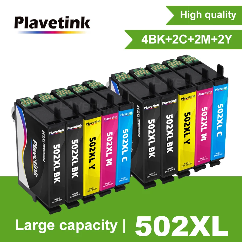

Plavetink совместимый с 502XL, T502XL, стандартный чернильный картридж для Epson E-502 XP-5105 XP5105, стандартный принтер