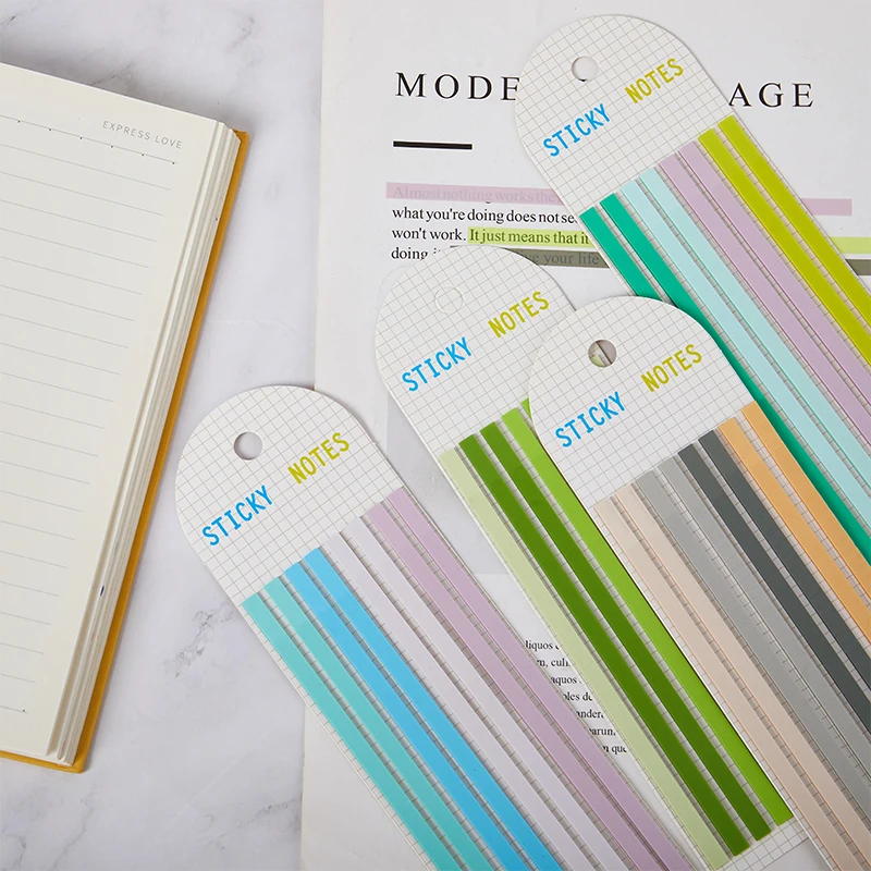 160Pcs Macaroon Color Long Sticky Note Transparent Tabs Flags Stickers Extremely Slim Design Stationery Students School Office S
160Pcs Macaroon Color Long Sticky Note Transparent Tabs Flags Stickers Extremely Slim Design Stationery Students School Office S
