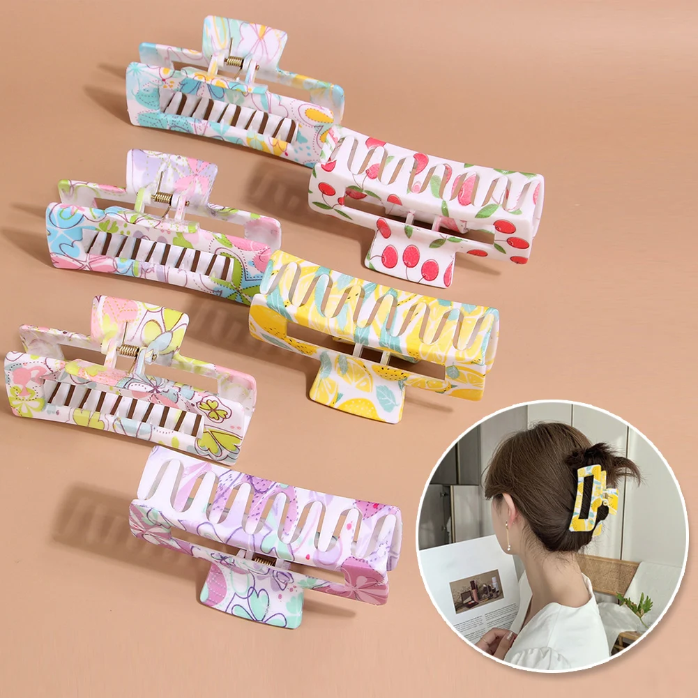 Korean Women Girls Plastic Hair Claws Hair Clips Headwear Large Size Hairpin Crab Barrette Fashion Ornament Hair Accessories
Korean Women Girls Plastic Hair Claws Hair Clips Headwear Large Size Hairpin Crab Barrette Fashion Ornament Hair Accessories