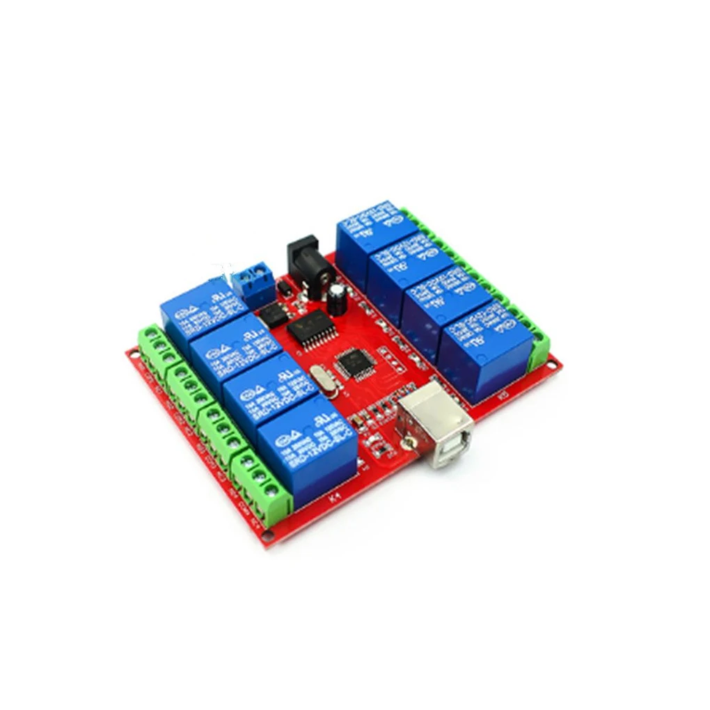 USB Relay Control Switch 12V Time Delay Upgraded Fittings Handy Installation 8 Channels Intelligent Controller Computer Supplies
USB Relay Control Switch 12V Time Delay Upgraded Fittings Handy Installation 8 Channels Intelligent Controller Computer Supplies