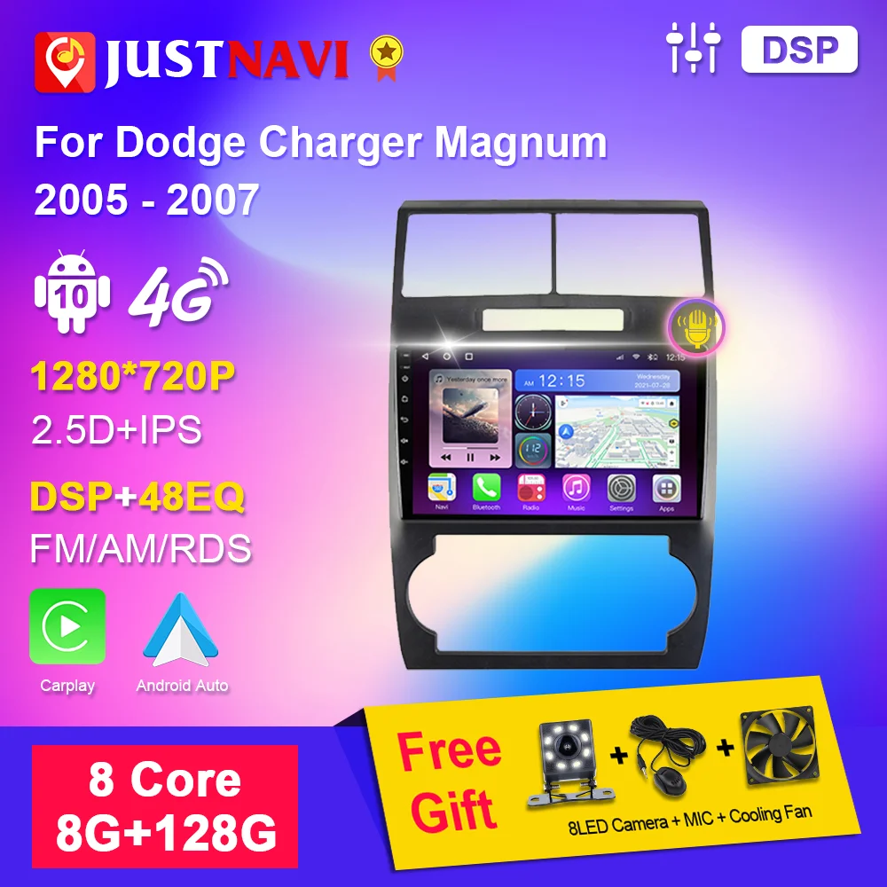 Автомагнитола JUSTNAVI, Android, мультимедиа для Dodge Charger Magnum 2005-2007, Авторадио, стерео, Carplay, Автомобильная GPS-навигация, RDS Аудио
Автомагнитола JUSTNAVI, Android, мультимедиа для Dodge Charger Magnum 2005-2007, Авторадио, стерео, Carplay, Автомобильная GPS-навигация, RDS Аудио
