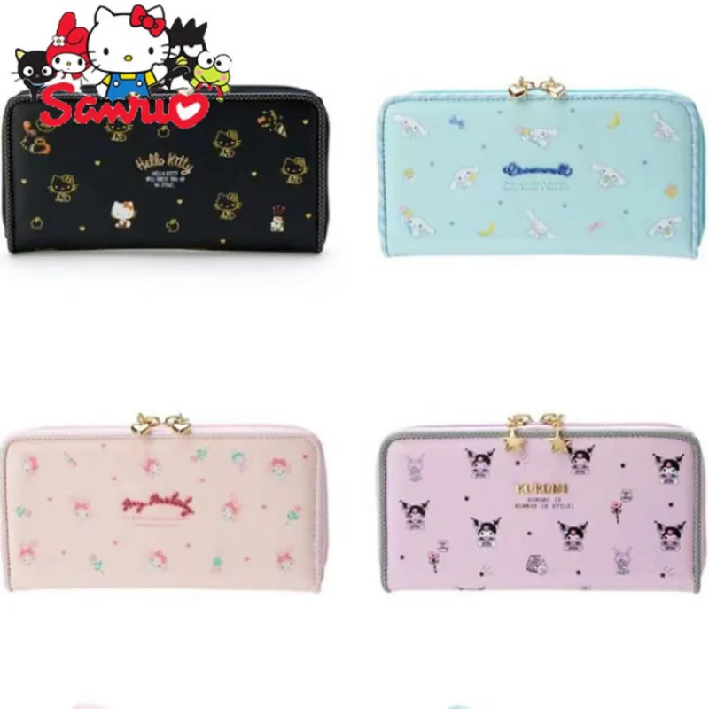 Sanrio Melody Kuromi Hello Kitty Cinnamoroll Pochacco Japanese Long Wallet Student Multi-Card Wallet Card Holder Simple Clutch
Sanrio Melody Kuromi Hello Kitty Cinnamoroll Pochacco Japanese Long Wallet Student Multi-Card Wallet Card Holder Simple Clutch