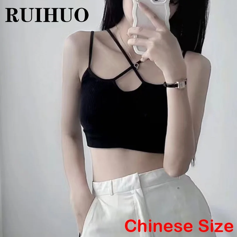 RUIHUO Summer Women Tops Aestetic Crop Tops For Teenager Girls Clothes For Women 2022 Fashion Chinese Size XXS-S New Arrivals
RUIHUO Summer Women Tops Aestetic Crop Tops For Teenager Girls Clothes For Women 2022 Fashion Chinese Size XXS-S New Arrivals
