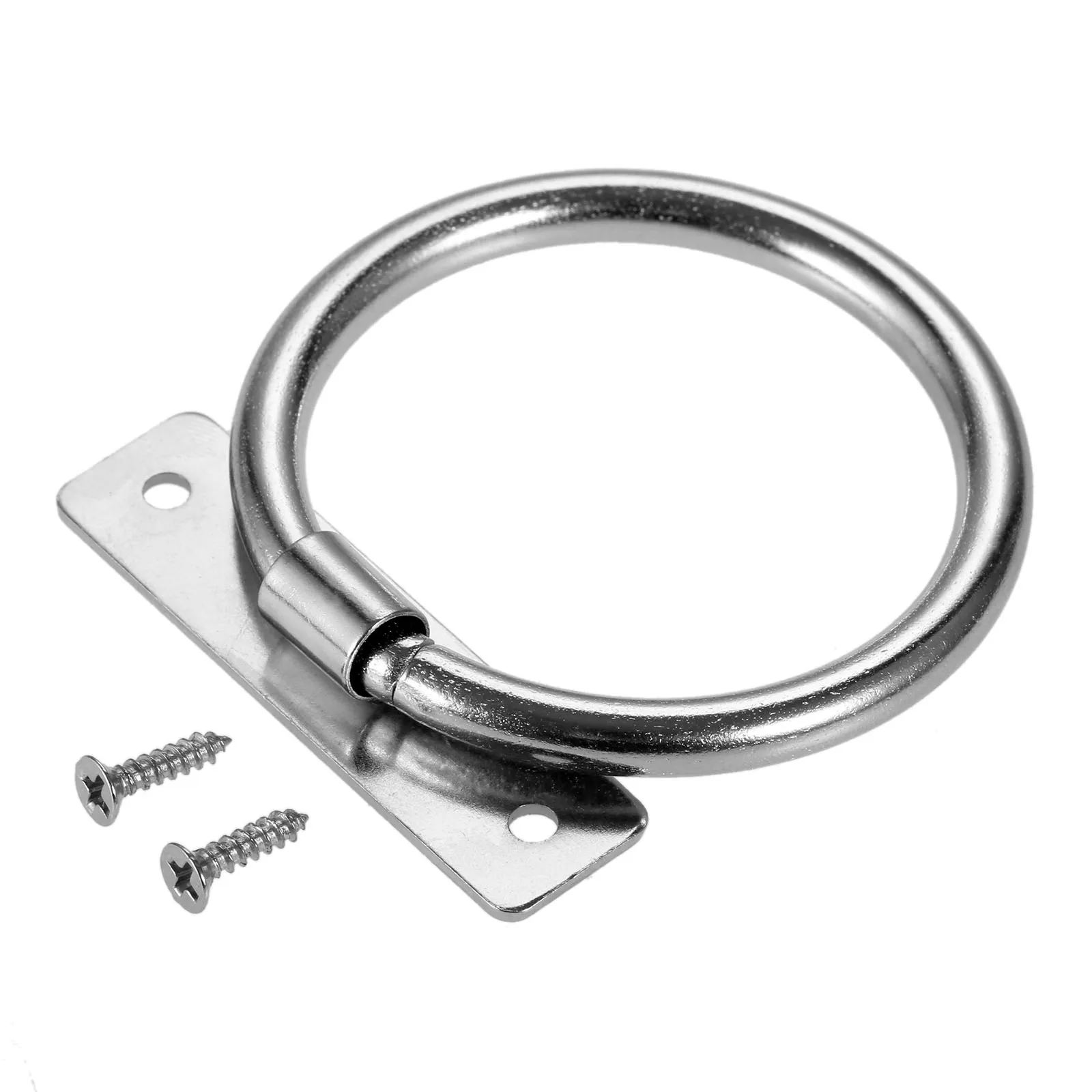 1Pc Silver Ring Handle Round Door Pull Zinc Alloy Cabinet Dresser Drawer Knob 58*53mm Furniture Hardware
1Pc Silver Ring Handle Round Door Pull Zinc Alloy Cabinet Dresser Drawer Knob 58*53mm Furniture Hardware