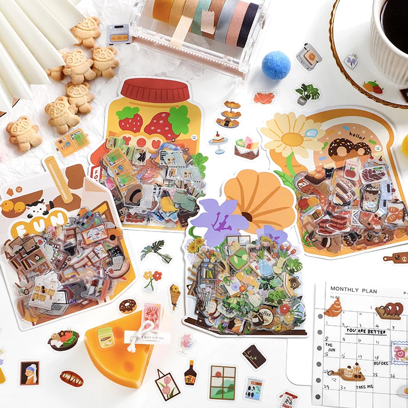 100pcs/pack Cartoon PET Stickers DIY Hand Account Scrapbooking Planner Stickers Decorative Material Stationery Stickers
100pcs/pack Cartoon PET Stickers DIY Hand Account Scrapbooking Planner Stickers Decorative Material Stationery Stickers