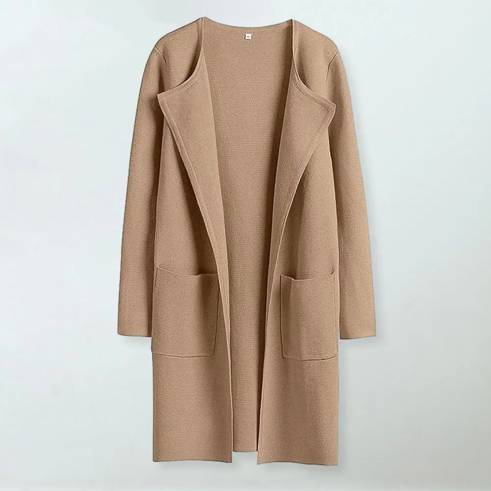 Mid-length Ladies Coat Elegant Lapel Collar Women's Mid-length Coat Casual Loose Fit Warm Stylish Jacket for Autumn/winter
Mid-length Ladies Coat Elegant Lapel Collar Women's Mid-length Coat Casual Loose Fit Warm Stylish Jacket for Autumn/winter