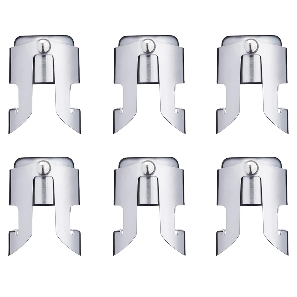 6PCS Stainless Steel Champagne Wine Bottle Stopper Portable Sealer Bar Stopper Wine Stopper Sparkling Wine Champagne Cap 
6PCS Stainless Steel Champagne Wine Bottle Stopper Portable Sealer Bar Stopper Wine Stopper Sparkling Wine Champagne Cap