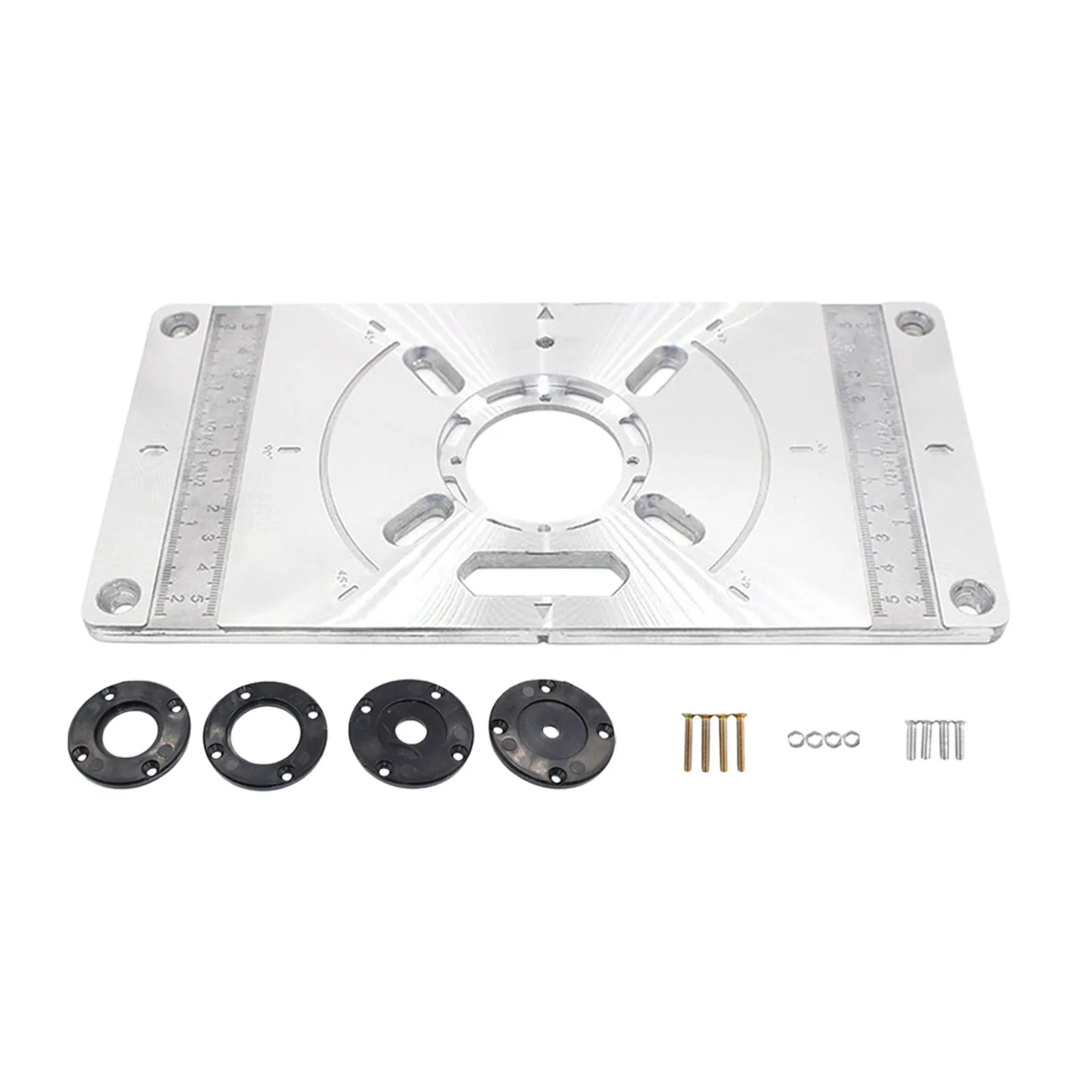 Insert Router Plate Aluminium Alloy Convenient Engraving Models Plastics Rings Woodworking Practical Brand New
Insert Router Plate Aluminium Alloy Convenient Engraving Models Plastics Rings Woodworking Practical Brand New