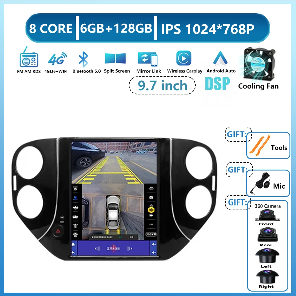 9,7 дюйма для Volkswagen Tiguan 1 NF 2007-2016 Android 16 Автомобильный радиоприемник Мультимедийный видеоплеер Навигация Авто Carplay Стерео 4G WIFI
9,7 дюйма для Volkswagen Tiguan 1 NF 2007-2016 Android 16 Автомобильный радиоприемник Мультимедийный видеоплеер Навигация Авто Carplay Стерео 4G WIFI