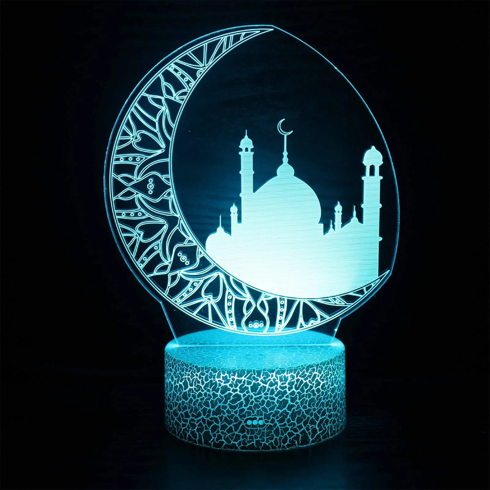 Ramadan Mubarak Lamp Decorations Star Moon LED Lights Decor DIY Muslim Lighting Islamic Palace Moon Tabletop Ornament 3D Effect
Ramadan Mubarak Lamp Decorations Star Moon LED Lights Decor DIY Muslim Lighting Islamic Palace Moon Tabletop Ornament 3D Effect