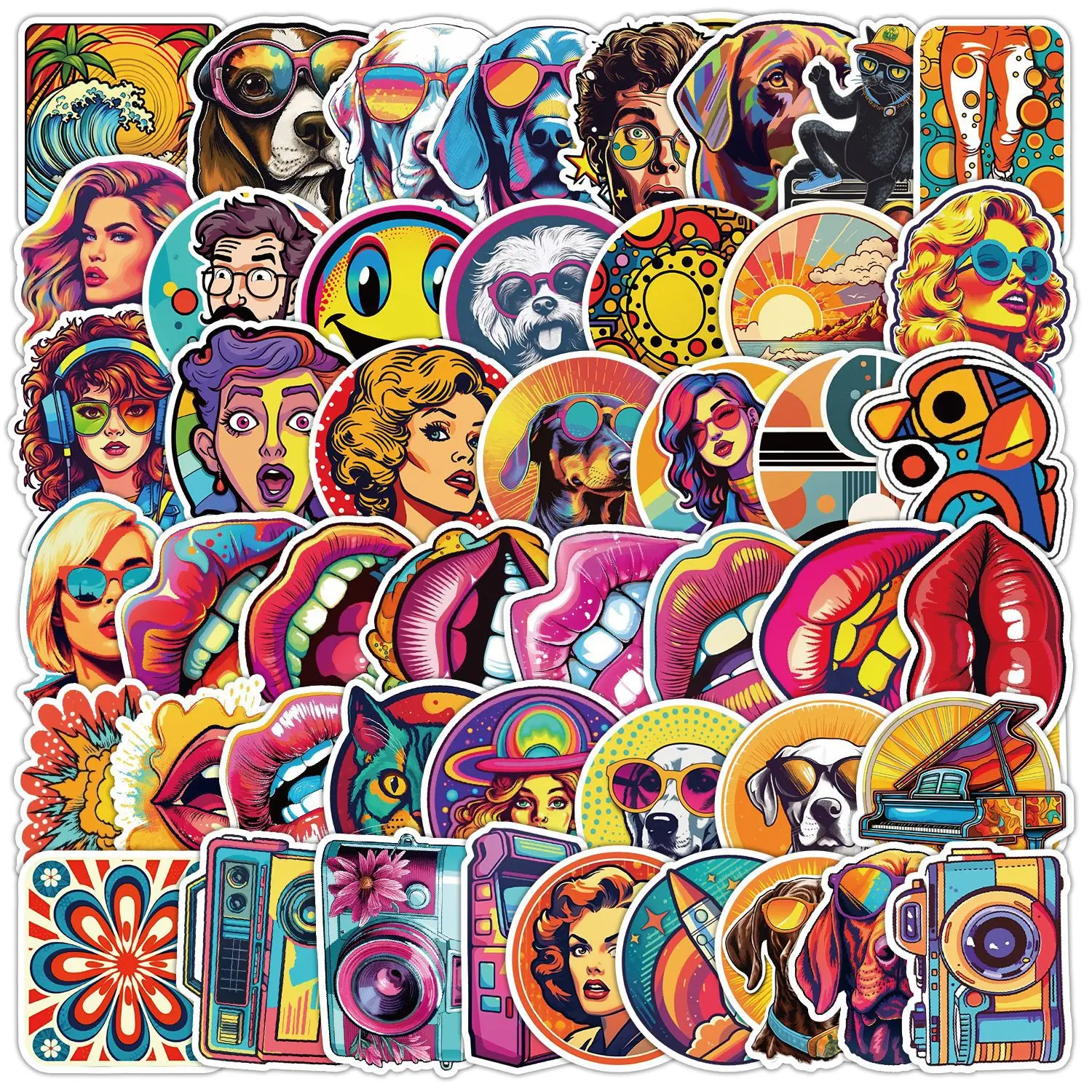 50/Pcs Pack Pop Style Graffiti Stickers Decorate Suitcases Mobile Phone Water Bottles Waterproof Stickers For Children's Toys
50/Pcs Pack Pop Style Graffiti Stickers Decorate Suitcases Mobile Phone Water Bottles Waterproof Stickers For Children's Toys