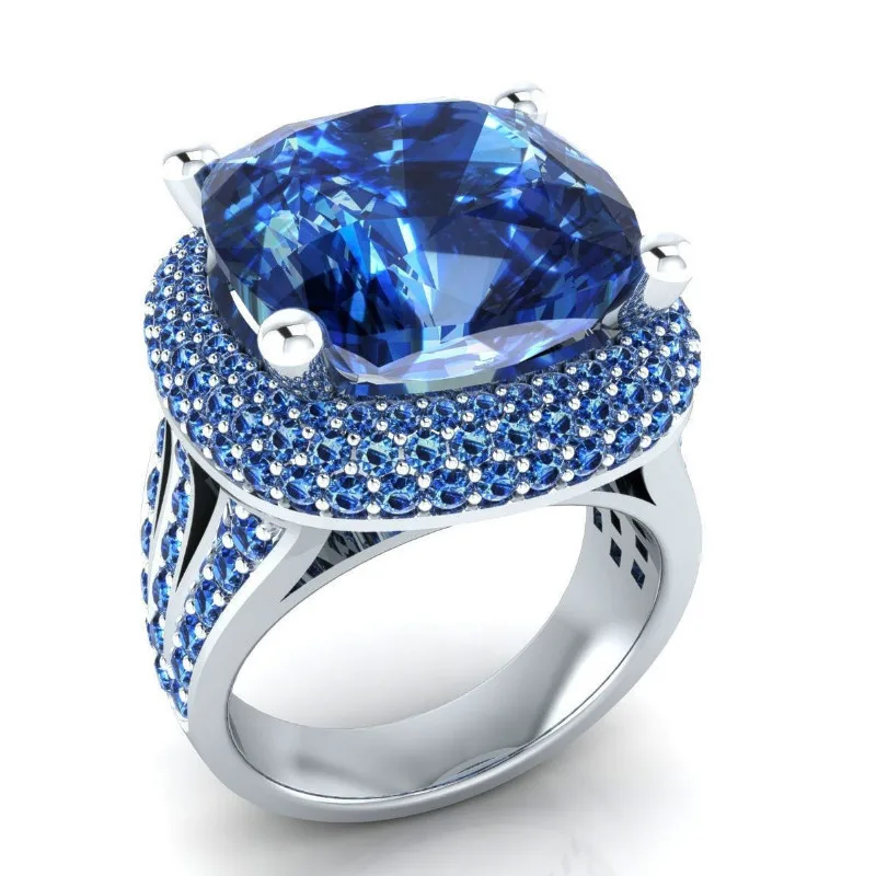 Milangirl Blue Ring Jewelry Inlaid with Zircon Ring for Woman Ocean Style Jewelry Party Rings
Milangirl Blue Ring Jewelry Inlaid with Zircon Ring for Woman Ocean Style Jewelry Party Rings