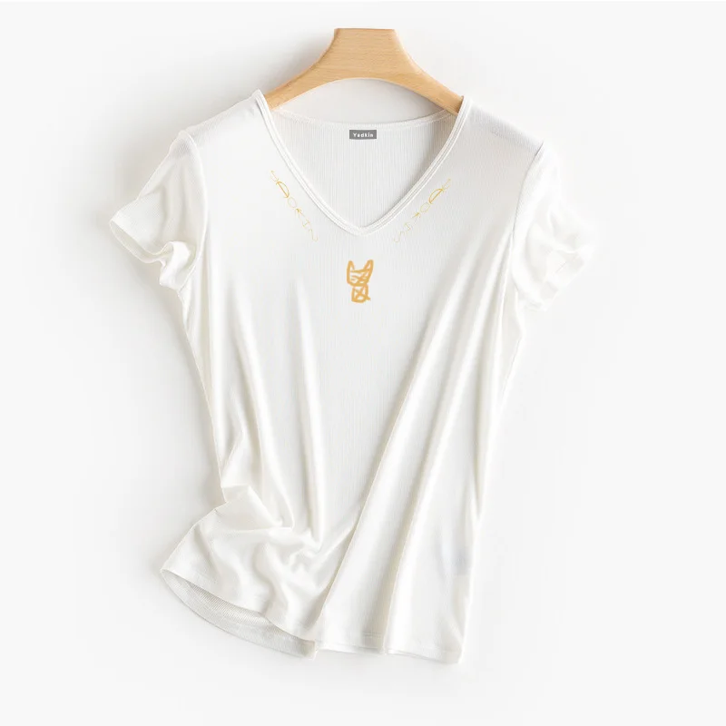 High-quality summer hot-selling pure cotton casual short-sleeved women's classic T-shirt
High-quality summer hot-selling pure cotton casual short-sleeved women's classic T-shirt
