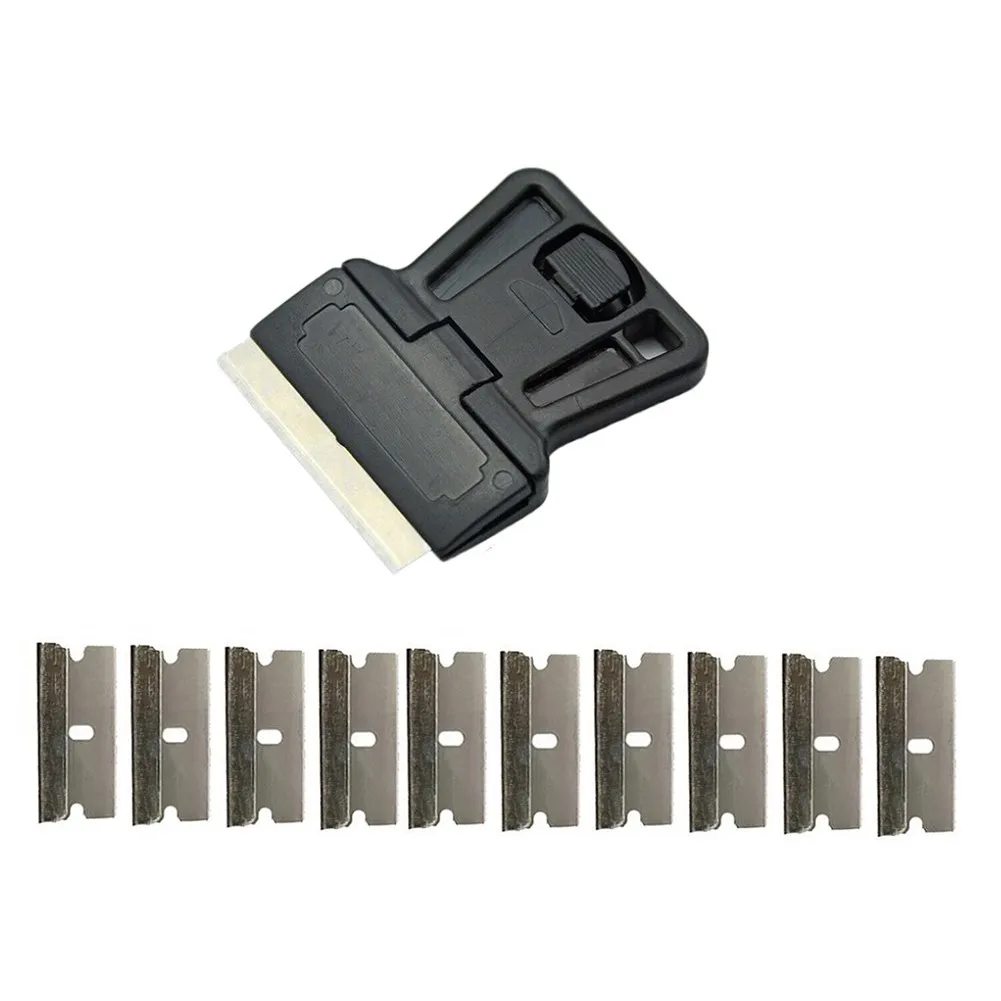 11Pcs Mini Smooth Scraper With 10pcs Spare Carbon Metal Blades 40*50mm Glue Removing Tools Removal Useful Tools For Home
11Pcs Mini Smooth Scraper With 10pcs Spare Carbon Metal Blades 40*50mm Glue Removing Tools Removal Useful Tools For Home