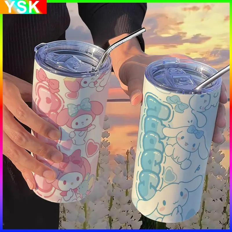 Sanrio Kuromi Корица собака мультфильм термос чашка с соломинкой искусственная кофейная чашка Ins Красивая портативная нержавеющая сталь
Sanrio Kuromi Корица собака мультфильм термос чашка с соломинкой искусственная кофейная чашка Ins Красивая портативная нержавеющая сталь