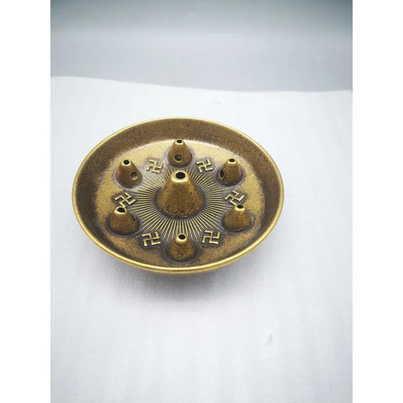 Pure copper Seven-core longevity lamp, Babao lamp Household Temple Buddha lamp Retro Butter lamp Oil lamp holder Decoration
Pure copper Seven-core longevity lamp, Babao lamp Household Temple Buddha lamp Retro Butter lamp Oil lamp holder Decoration