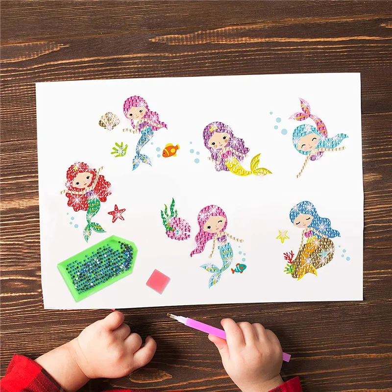 5D DIY Diamond Painting Sticker Kits for Kids Mermaid Princess Pattern Mosaic Sticker Crystal Paint By Number for Adult Beginner
5D DIY Diamond Painting Sticker Kits for Kids Mermaid Princess Pattern Mosaic Sticker Crystal Paint By Number for Adult Beginner