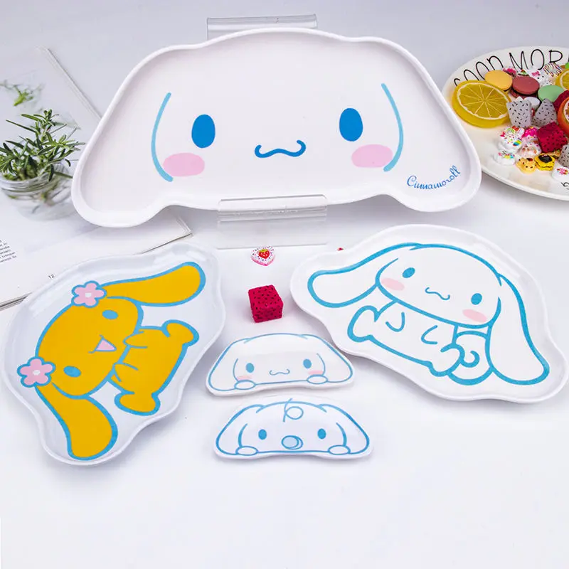 Милая меламиновая посуда Sanrio Cinnamoroll Фруктовая тарелка домашняя тарелка из искусственного фарфора милая детская тарелка для закусок
Милая меламиновая посуда Sanrio Cinnamoroll Фруктовая тарелка домашняя тарелка из искусственного фарфора милая детская тарелка для закусок