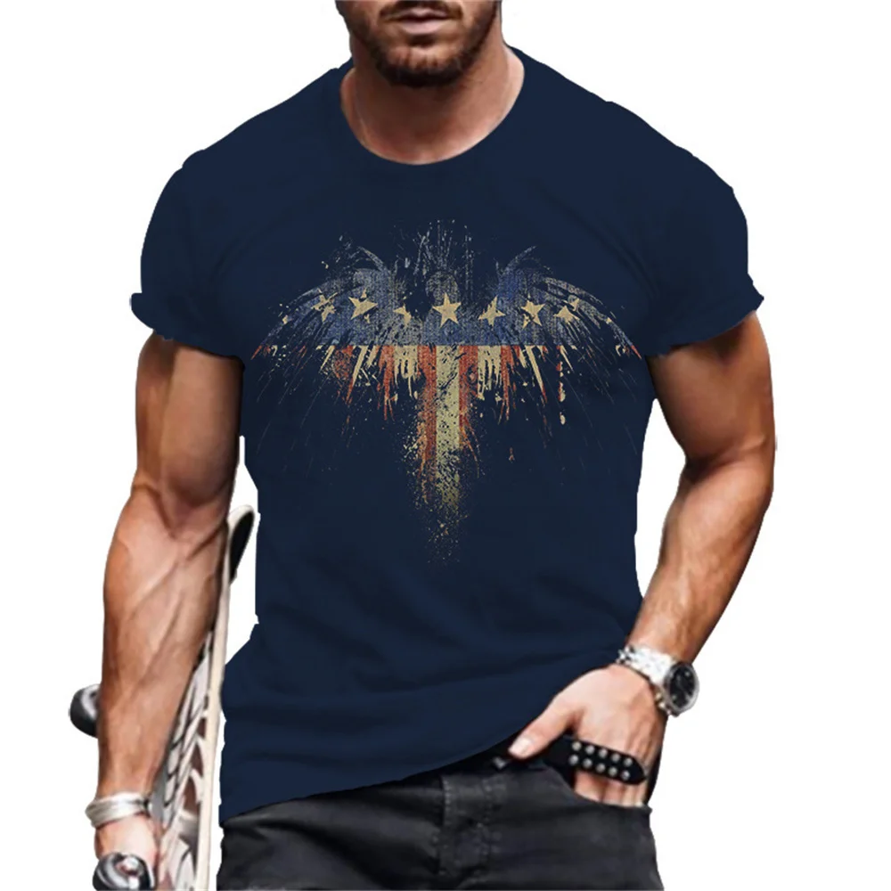 2022 Men's 3D Printed T-Shirt Simple Eagle Buried Figure Style Casual O Neck Short Sleeve Fashion XS-6XL
2022 Men's 3D Printed T-Shirt Simple Eagle Buried Figure Style Casual O Neck Short Sleeve Fashion XS-6XL