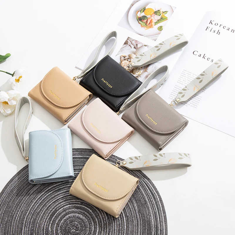 New Arrival Wallet Short Women Wallets Zipper Purse Fashion Wallets Trendy Coin Purse Card Holder Leather With Wristband Wallet
New Arrival Wallet Short Women Wallets Zipper Purse Fashion Wallets Trendy Coin Purse Card Holder Leather With Wristband Wallet