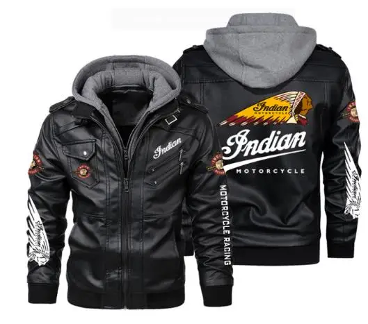 New bomber Indian moto logo Men's Leather Jackets Autumn Casual Motorcycle PU Jacket Biker Leather Coats Brand Clothing EU Size
New bomber Indian moto logo Men's Leather Jackets Autumn Casual Motorcycle PU Jacket Biker Leather Coats Brand Clothing EU Size