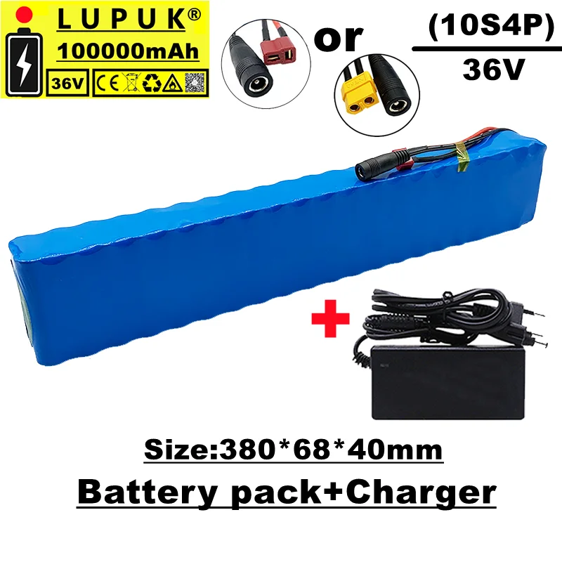 10s4p, 36V lithium ion battery pack,800W,100Ah,built-in BMS,t plug or XT60,suitable for bicycles and electric cars, with charger
10s4p, 36V lithium ion battery pack,800W,100Ah,built-in BMS,t plug or XT60,suitable for bicycles and electric cars, with charger