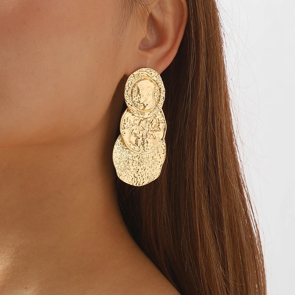 Simple Geometric Circle Dangle Earrings Fashion Design Round Multi-level Metal Earrings For Women Jewelry Accessories Gift
Simple Geometric Circle Dangle Earrings Fashion Design Round Multi-level Metal Earrings For Women Jewelry Accessories Gift