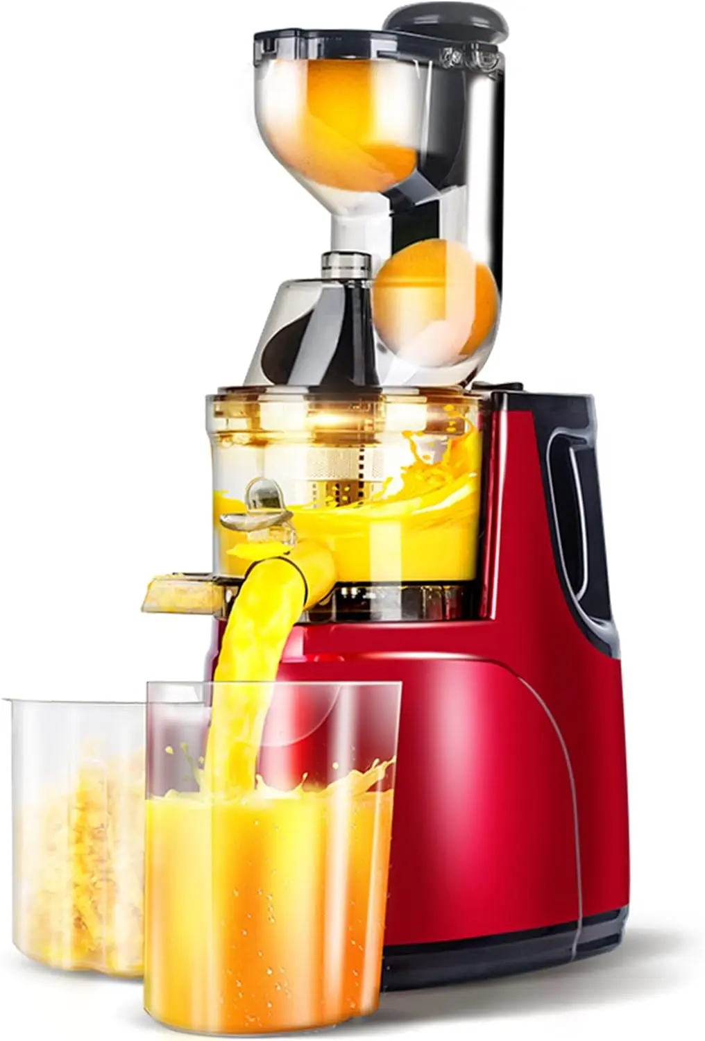 

Slow Masticating Juicer Cold Press Juice Extractor Orange Citrus Juicer Machine with Wide Chute Quiet Motor for Fruit Vegetab