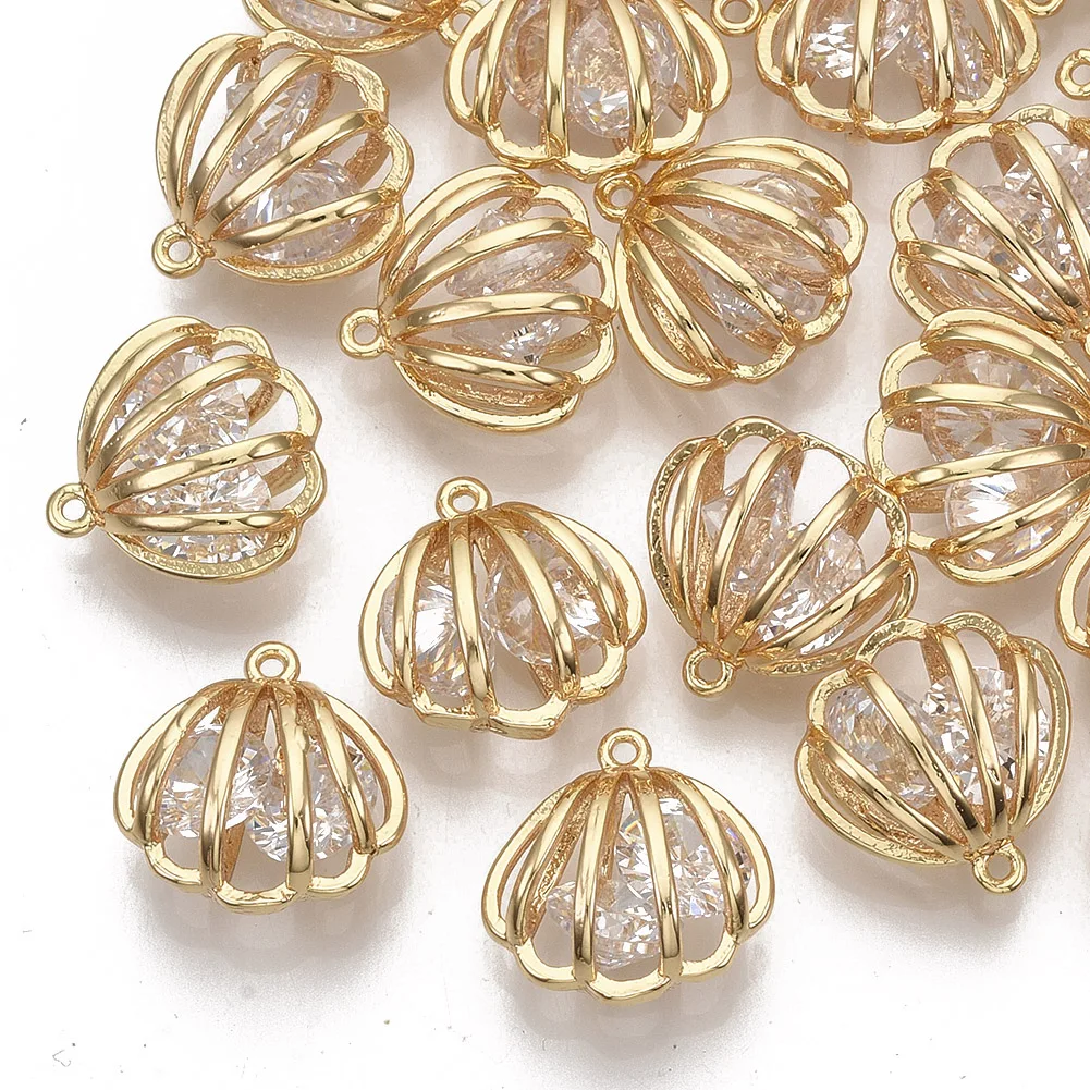 2pcs Metal Scallop Shell Charms Brass Cubic Zirconia Pendants for Fashion Jewelry Making DIY Bracelet Necklace Gifts 12x13x7mm
2pcs Metal Scallop Shell Charms Brass Cubic Zirconia Pendants for Fashion Jewelry Making DIY Bracelet Necklace Gifts 12x13x7mm