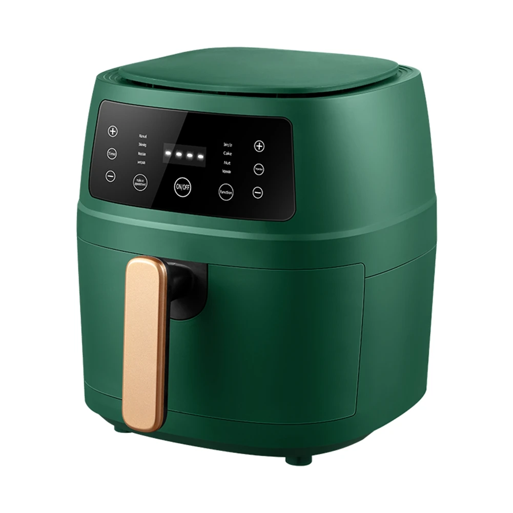 5L Capacity Smart Automatic Household Multi-Function LED Ouchscreen Deep Fryer Without Oil Green US Plug 
5L Capacity Smart Automatic Household Multi-Function LED Ouchscreen Deep Fryer Without Oil Green US Plug