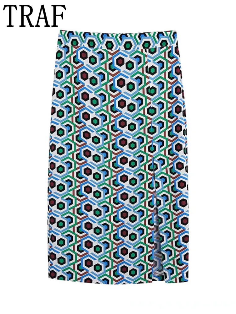 TRAF Zar 2022 Geometric Print Pencil Skirt Women Blue Long Skirts Woman High Waist Vintage Skirt Slit Elegant Midi Skirts Suits
TRAF Zar 2022 Geometric Print Pencil Skirt Women Blue Long Skirts Woman High Waist Vintage Skirt Slit Elegant Midi Skirts Suits
