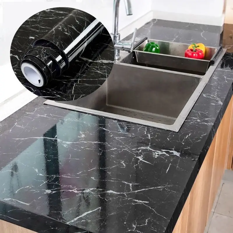 60CM Width Self-adhesive Marble PVC Wallpaper Rolls Home Decorative Waterproof Wall Stickers Kitchen Backsplash Wall Decoration
60CM Width Self-adhesive Marble PVC Wallpaper Rolls Home Decorative Waterproof Wall Stickers Kitchen Backsplash Wall Decoration