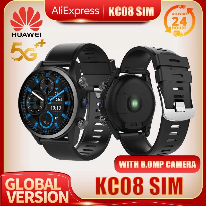 Huawei KC08 Smartwatch 4G 5G SIM Network 2 In 1 Build-in Underwater 8 MP Camera IP68 Waterproof Outdoor Sport Smart Bracelet
Huawei KC08 Smartwatch 4G 5G SIM Network 2 In 1 Build-in Underwater 8 MP Camera IP68 Waterproof Outdoor Sport Smart Bracelet