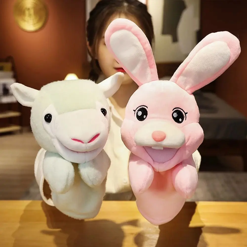 

Hand Finger Puppet Kawaii Animal Plush Doll Baby Educational Toys Bunny Rabbit Alpaca Donkey Panda Soft Stuffed Doll Toy Gift