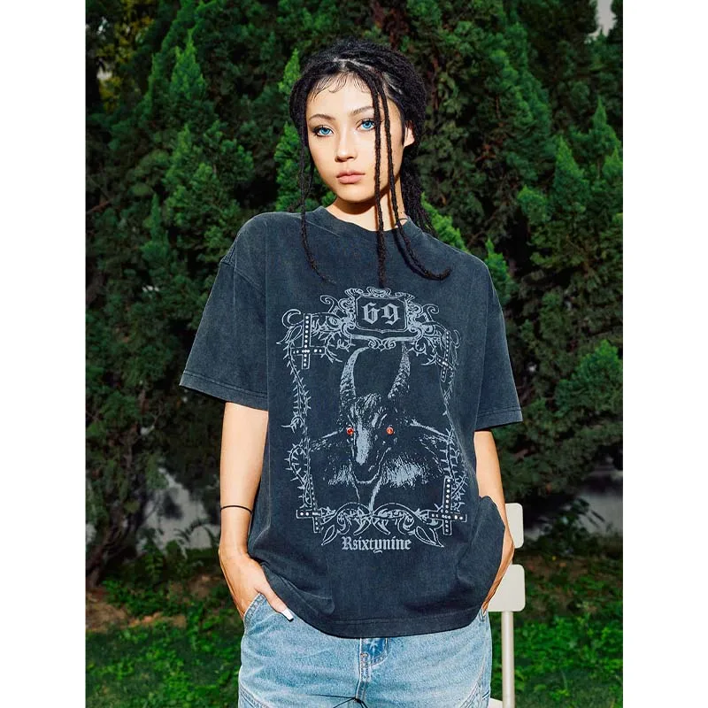 Sheep Head Graphic T Shirt Hot Diamond T Shirt for Men Cotton Hip Hop Streetwear Loose T-shirt Streetwear Tops Tees R69
Sheep Head Graphic T Shirt Hot Diamond T Shirt for Men Cotton Hip Hop Streetwear Loose T-shirt Streetwear Tops Tees R69
