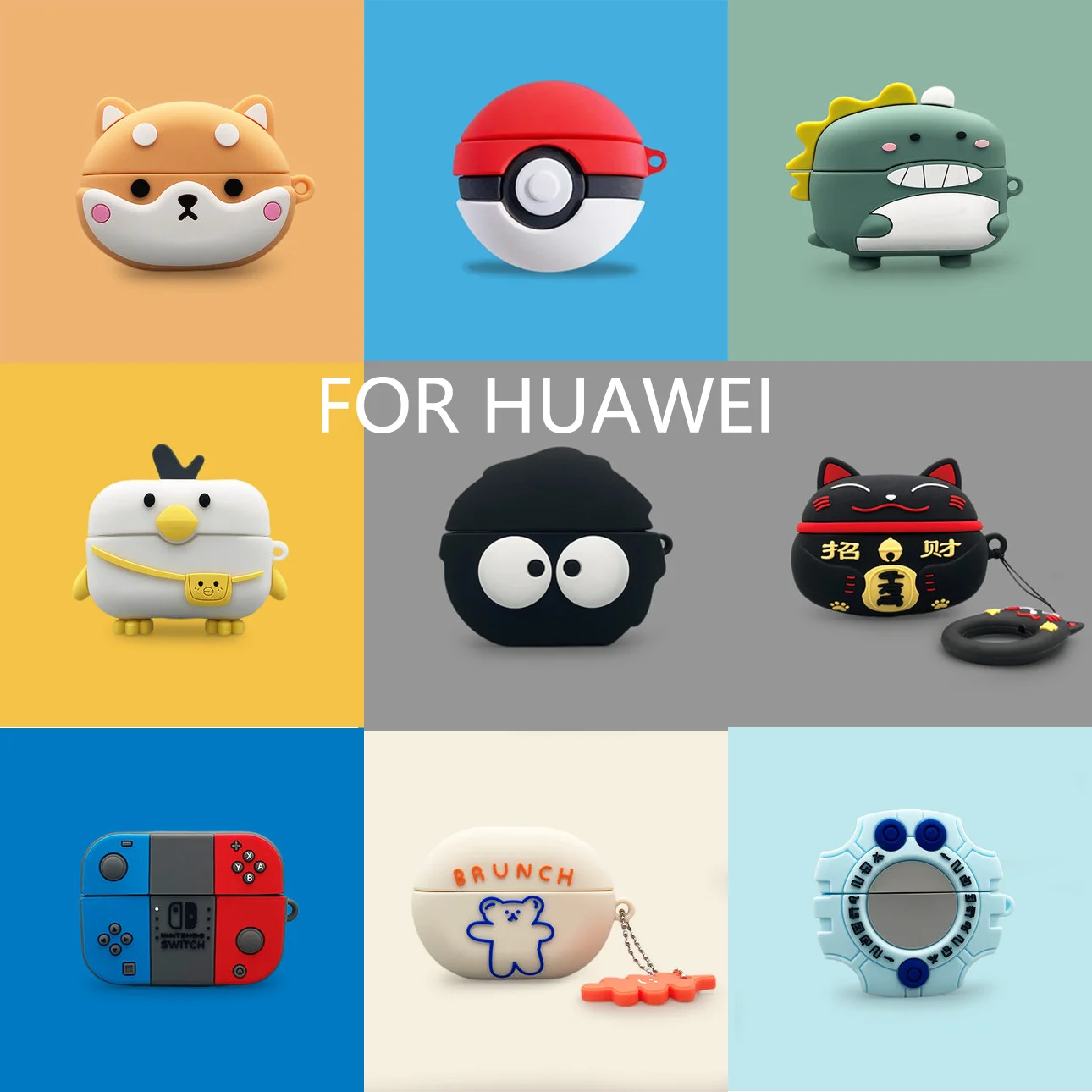 3D Cartoon Earphone Case For Huawei Freebuds Pro Cute Silicone Case For Huawei FreeBuds Pro Wireless Headphone Protective Cover
3D Cartoon Earphone Case For Huawei Freebuds Pro Cute Silicone Case For Huawei FreeBuds Pro Wireless Headphone Protective Cover