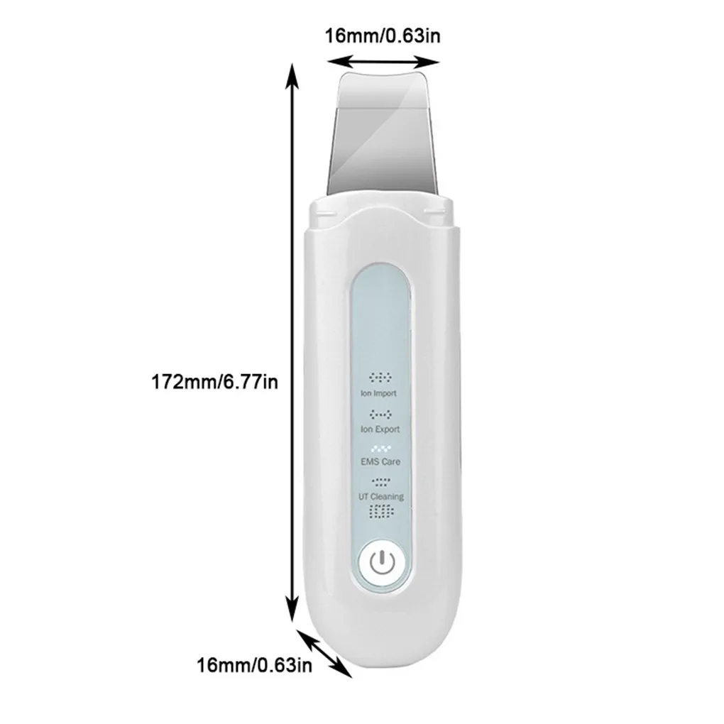 Sonic Facial Skin Scrubber Spatula Blackhead Remover Comedone Pore Cleanser Extractor Face Lifting Tool
Sonic Facial Skin Scrubber Spatula Blackhead Remover Comedone Pore Cleanser Extractor Face Lifting Tool