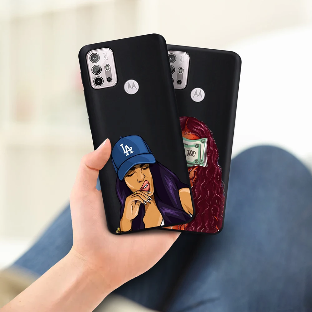 Melanin Poppin Kash African Black Girl Case for Motorola E7 Plus G9 Play G7 Power G30 G50 G60SE20 E40 Carcasa Para Motorola E7 
Melanin Poppin Kash African Black Girl Case for Motorola E7 Plus G9 Play G7 Power G30 G50 G60SE20 E40 Carcasa Para Motorola E7