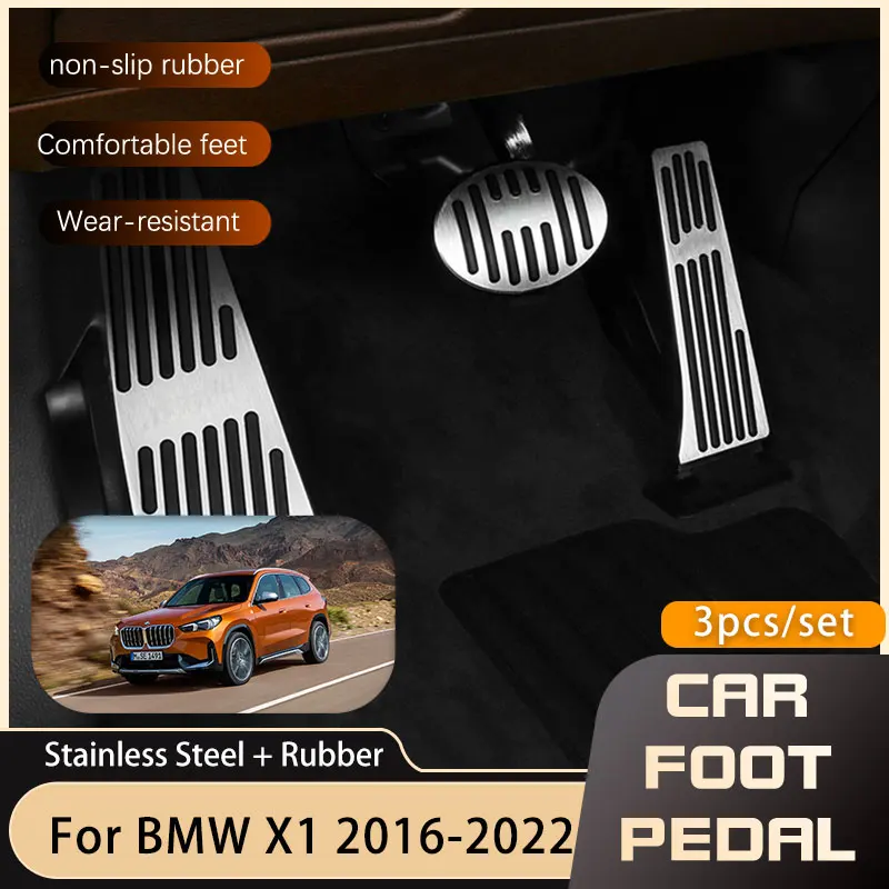 Car Foot Pedals for BMW X1 F48 2016~2022 Gas Accelerator Brake Restfoot Stainless Steel Non-slip Pedal Pads 2018 2019 2020 2021
Car Foot Pedals for BMW X1 F48 2016~2022 Gas Accelerator Brake Restfoot Stainless Steel Non-slip Pedal Pads 2018 2019 2020 2021