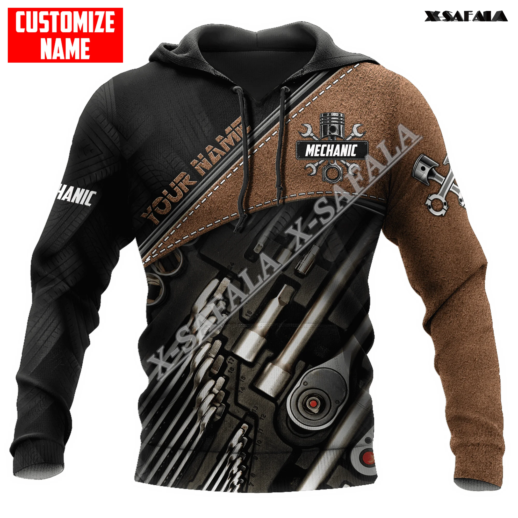 Mechanic Leather Metal Pattern 3D Print Zipper Hoodie Men Pullover Sweatshirt Hooded Jersey Tracksuits Outwear Shirts Apparel
Mechanic Leather Metal Pattern 3D Print Zipper Hoodie Men Pullover Sweatshirt Hooded Jersey Tracksuits Outwear Shirts Apparel