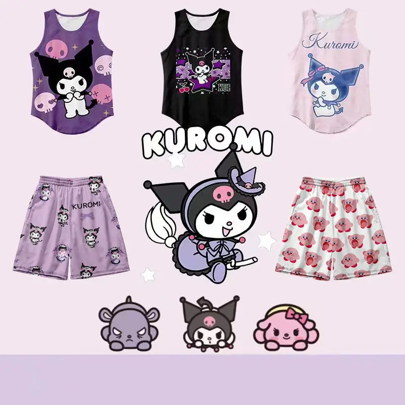 Kuromi Cinnamoroll Kawaii Sanrios Summer Loose Beach Pants Shorts Wide Leg Pants Cartoon Casual Vest Boy Girl Same Style
Kuromi Cinnamoroll Kawaii Sanrios Summer Loose Beach Pants Shorts Wide Leg Pants Cartoon Casual Vest Boy Girl Same Style