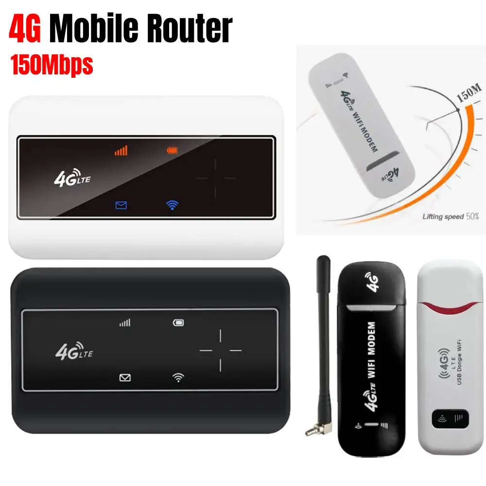 4G Wireless LTE Router 150Mbps WiFi Modem Hotspot Antenna with Sim Card Slot Asia Version/EU Version Built-in 2100mAh Battery
4G Wireless LTE Router 150Mbps WiFi Modem Hotspot Antenna with Sim Card Slot Asia Version/EU Version Built-in 2100mAh Battery