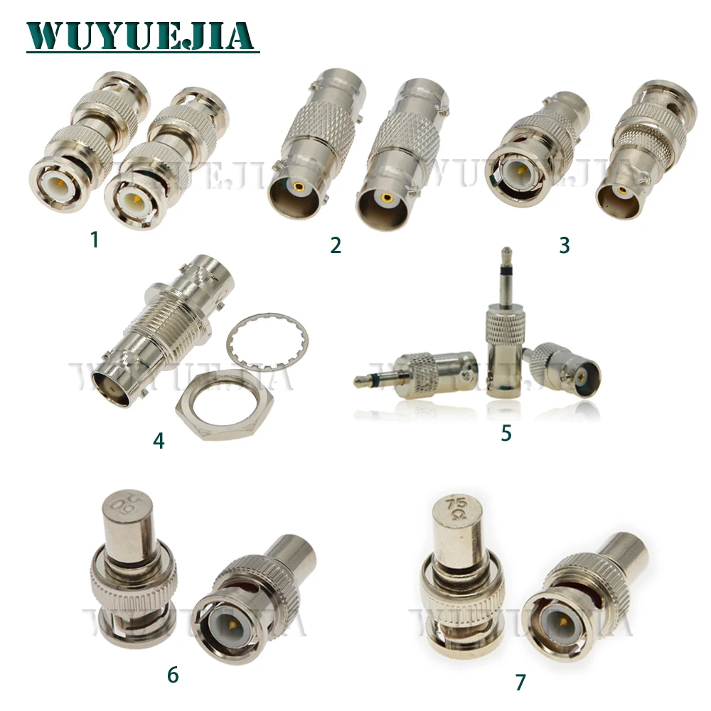 Q9 BNC Male/Female to BNC Male/Female Jack Bulkhead Straight Connector BNC3.5mm Mono BNC Male Load 50/75 Ohm RF Adapter for CCTV
Q9 BNC Male/Female to BNC Male/Female Jack Bulkhead Straight Connector BNC3.5mm Mono BNC Male Load 50/75 Ohm RF Adapter for CCTV