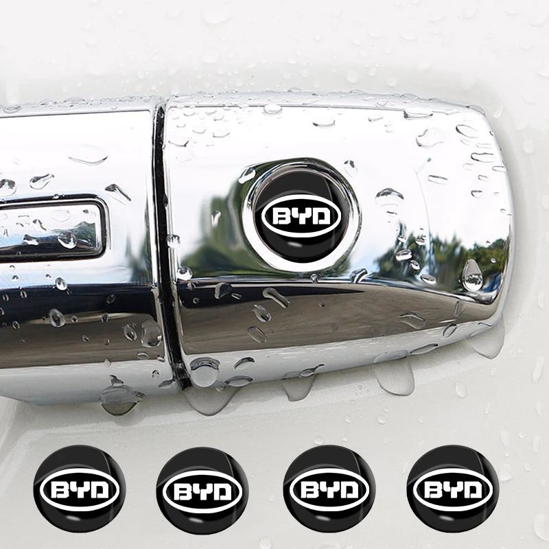 

4Pcs 15mm Car Lock Keyhole Stickers Decoration Protection For BYD F3 I3 F0 F6 S6 S8 E5 E6 G3 G6 L3 S7 M6 Tang Song Qing Yuan Max