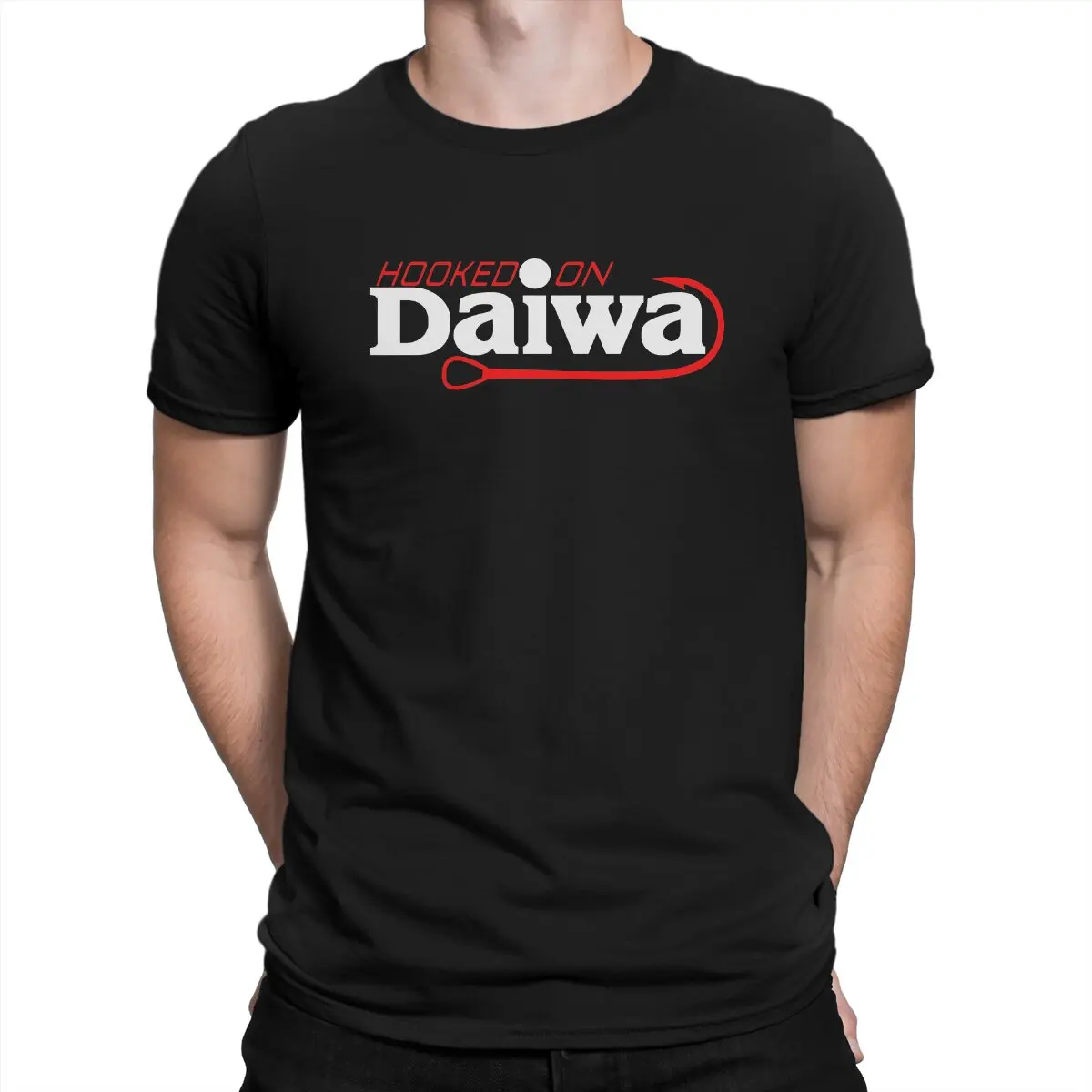 

Men's Daiwa fish T Shirts Japanese fishing gear 100% Cotton Tops Casual Short Sleeve Crew Neck Tees Gift Idea T-Shirts