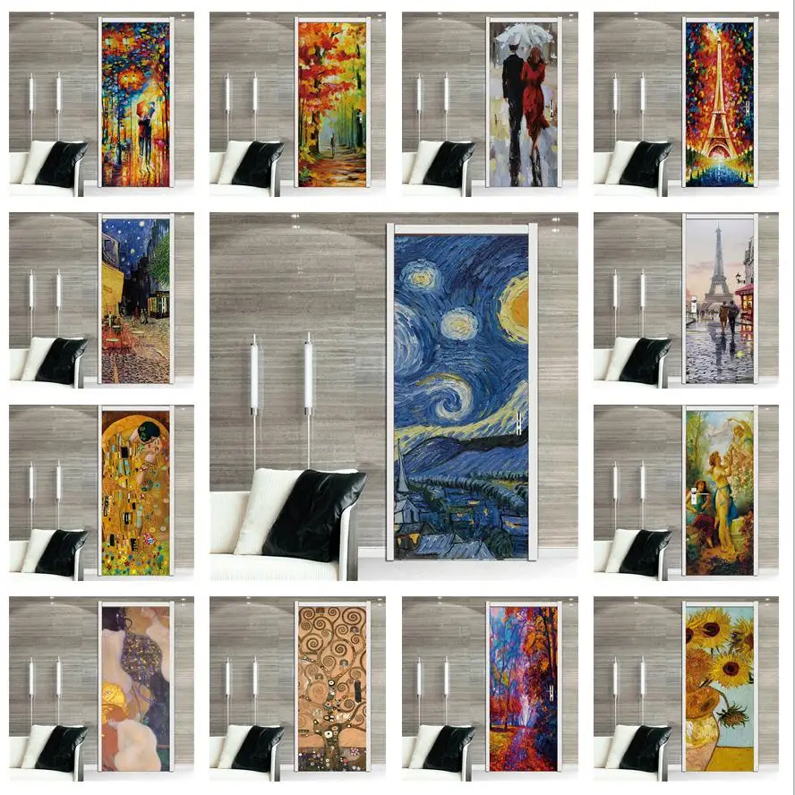 Oil Painting Door Sticker 3D Self-Adhesive Wallpaper For Porch Living Room Decoration Mural Interior Doors Cover Home Design Art
Oil Painting Door Sticker 3D Self-Adhesive Wallpaper For Porch Living Room Decoration Mural Interior Doors Cover Home Design Art