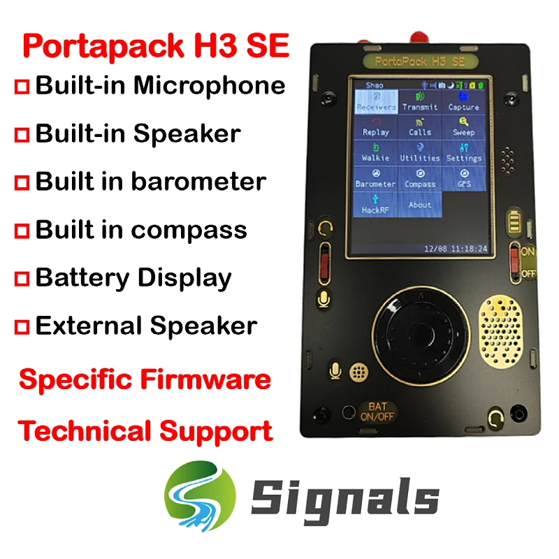 GPS-приемник PortaPack H3 SE + HackRF One SDR + антенна + чехол + сумка SSTV/NOAA/Morse RX встроенный барометр компас
GPS-приемник PortaPack H3 SE + HackRF One SDR + антенна + чехол + сумка SSTV/NOAA/Morse RX встроенный барометр компас
