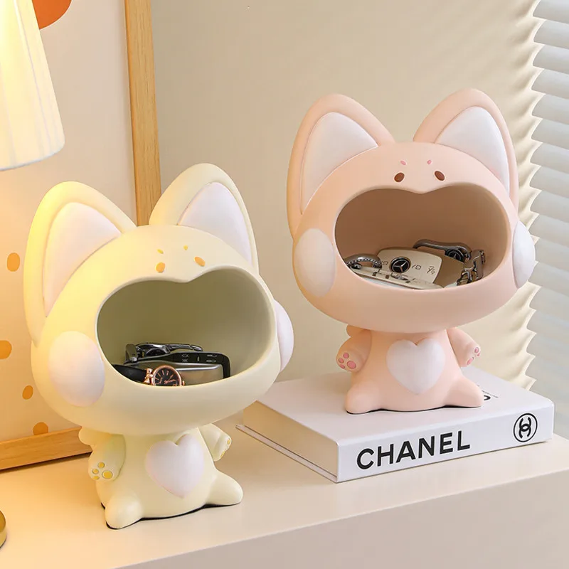Big Mouth Lucky Cat Statue Storage Box Cartoon DuDu Cat Sculpture Porch Keys Snack Storage Box Living Room Home Ornaments Decor
Big Mouth Lucky Cat Statue Storage Box Cartoon DuDu Cat Sculpture Porch Keys Snack Storage Box Living Room Home Ornaments Decor