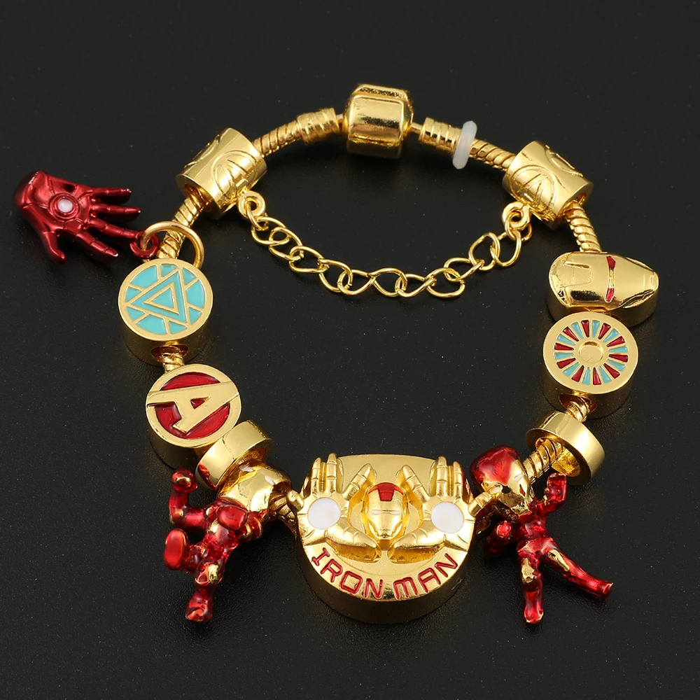 Marvel Superhero Movie Beads Bracelet The Avengers Iron Man Metal Charms Bangles Man Woman DIY Jewelry Pendant Bracelet Toys
Marvel Superhero Movie Beads Bracelet The Avengers Iron Man Metal Charms Bangles Man Woman DIY Jewelry Pendant Bracelet Toys